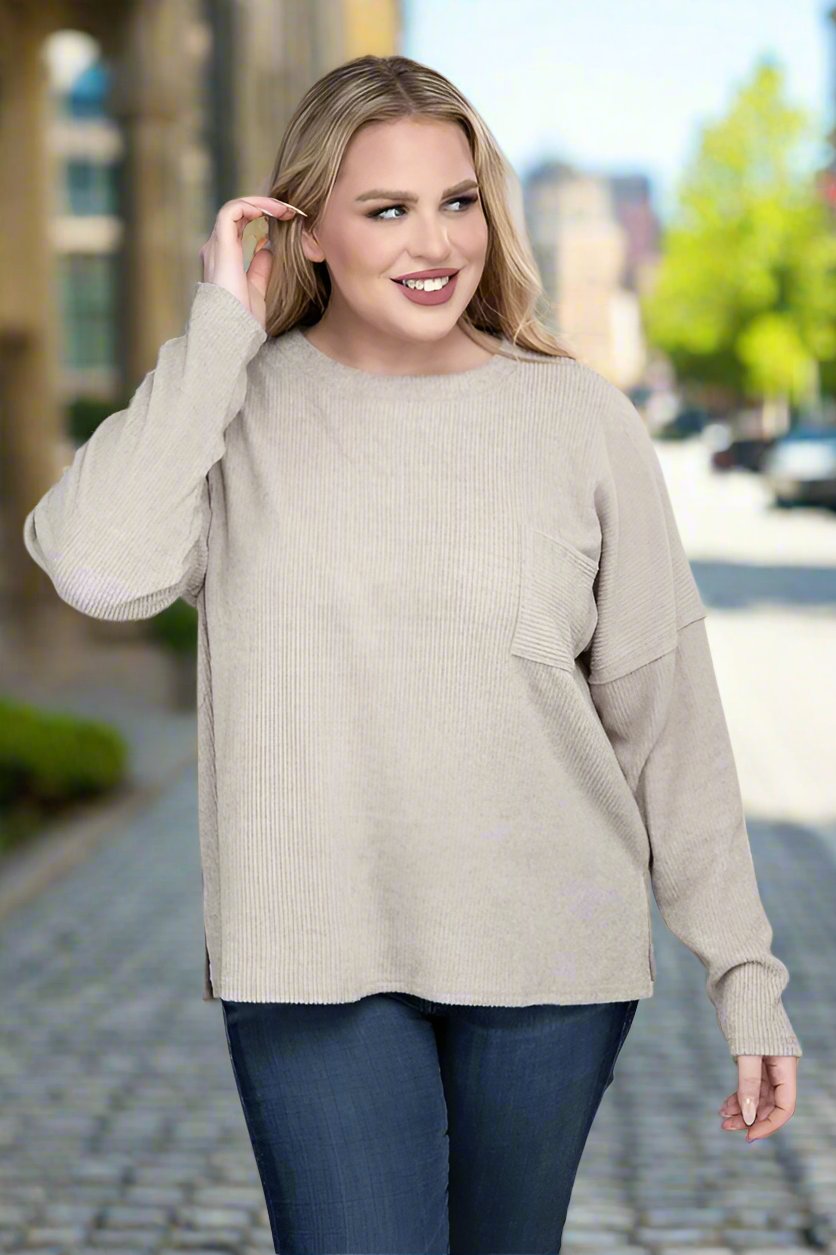 The Curvy Ribbed Sweater