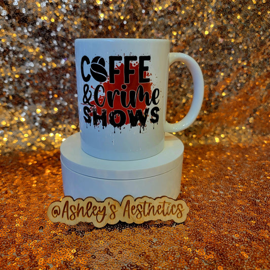 Coffe & Crime Shows 11oz Coffee Mug
