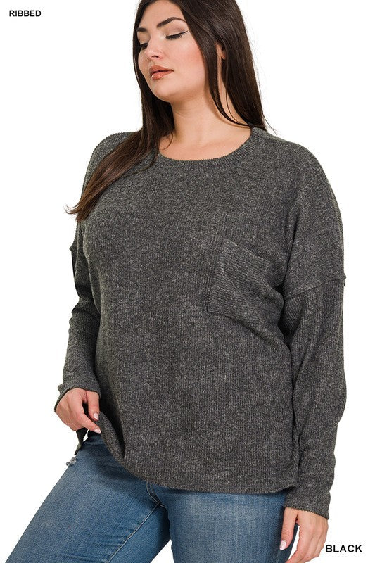 The Curvy Ribbed Sweater