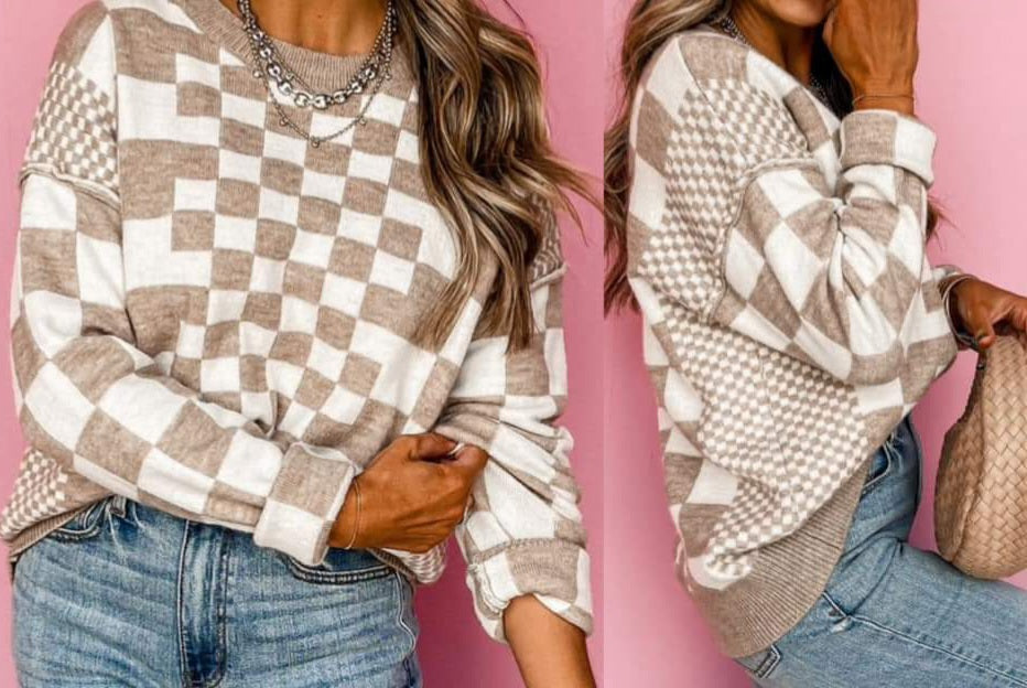 The Dune Grid Sweater