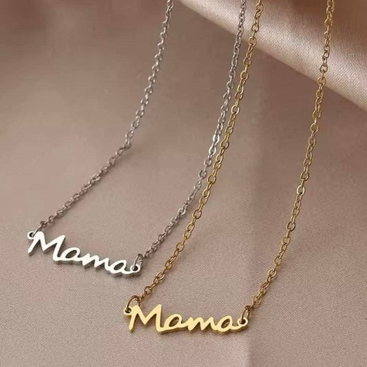 The Mama Script Necklace