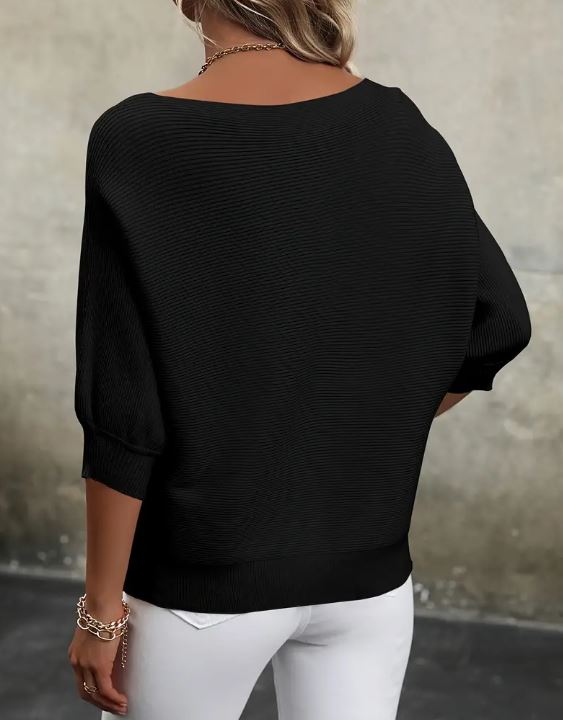 Black Knit Top