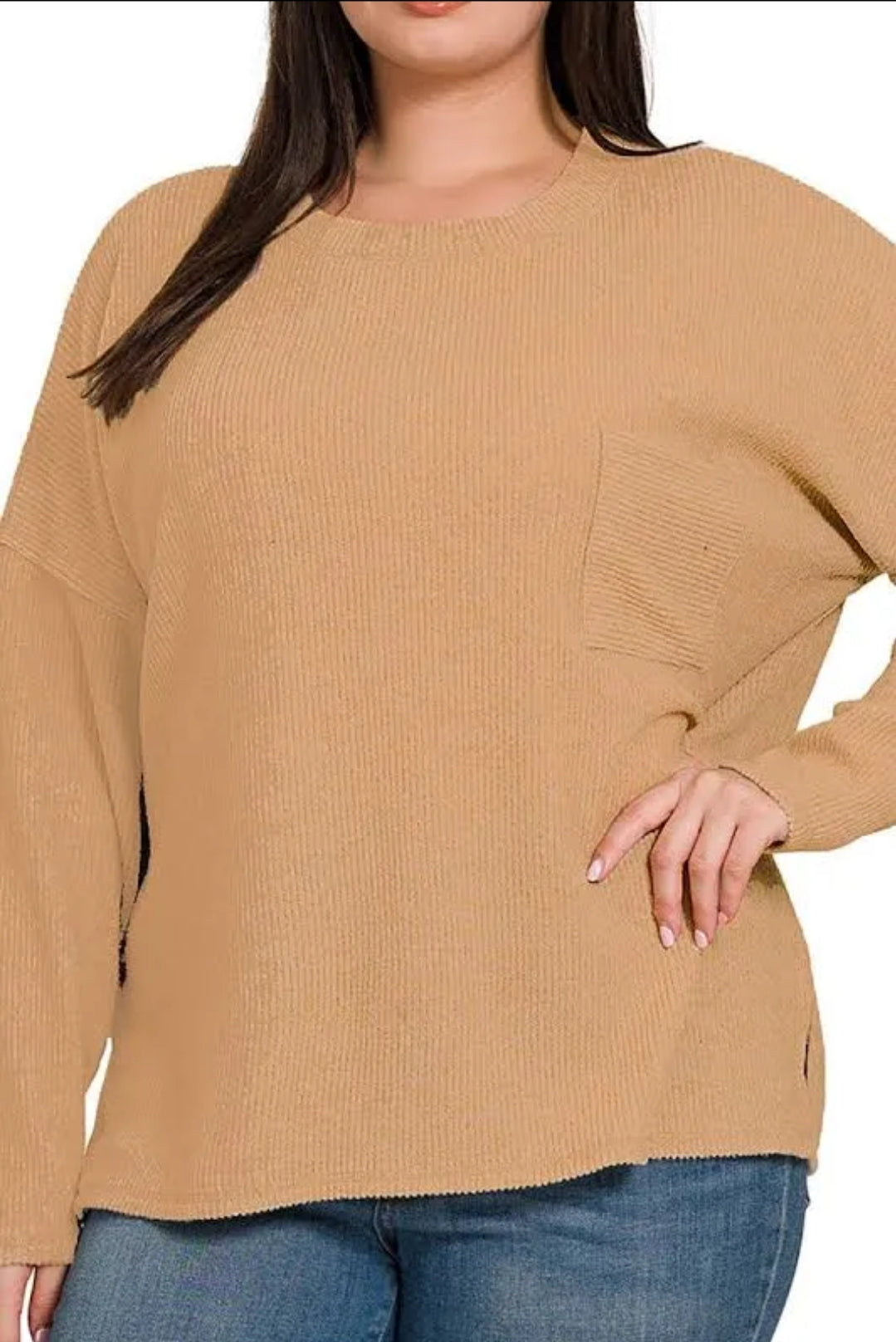 The Curvy Ribbed Sweater