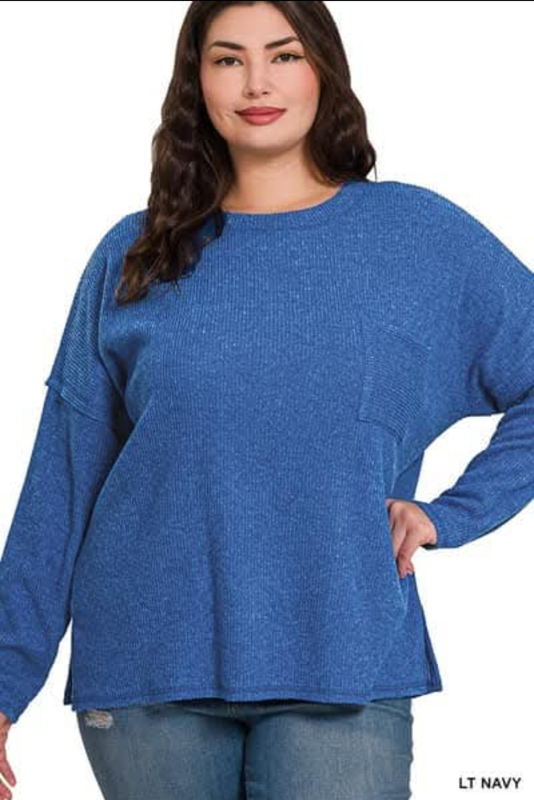 The Curvy Ribbed Sweater