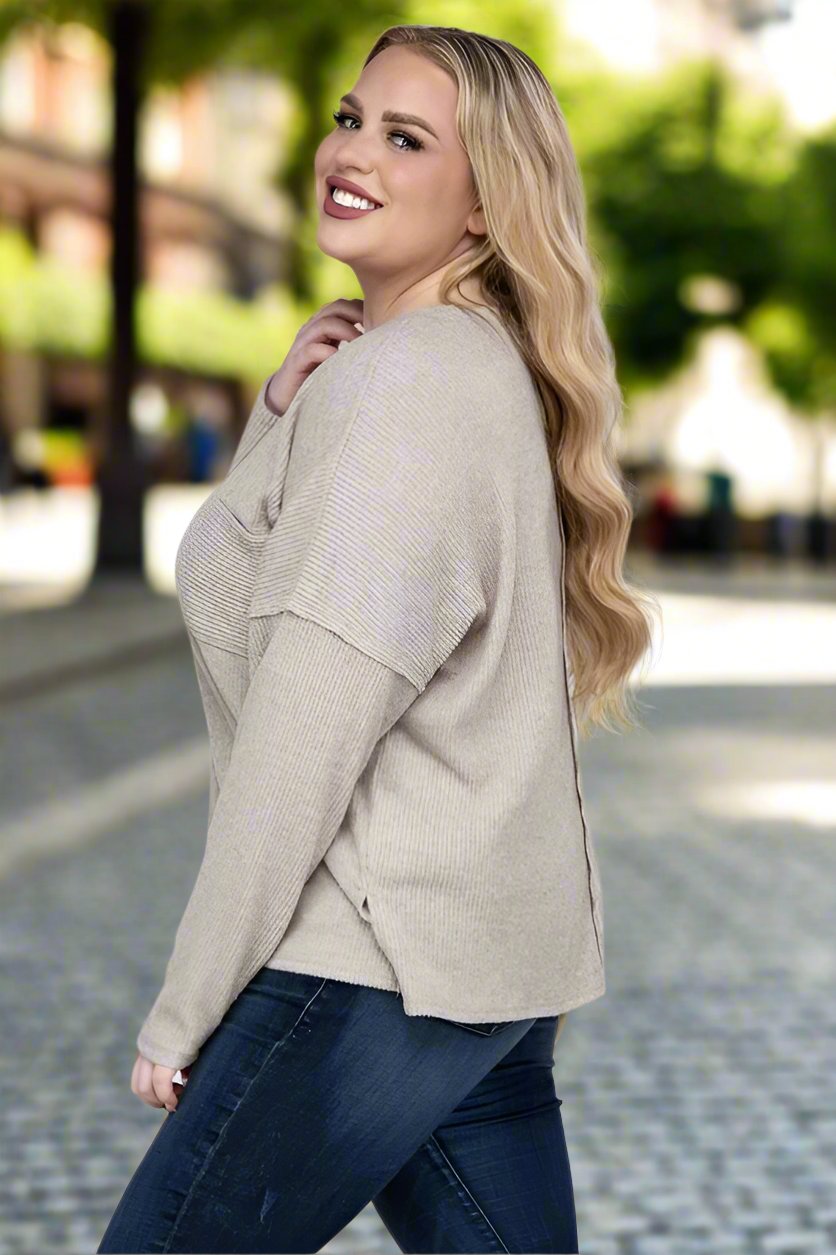 The Curvy Ribbed Sweater